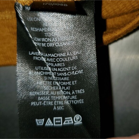 Anthropologie Long Sleeve Oversized V Neck Pullover Gold Bronze Top XL - Picture 9 of 10